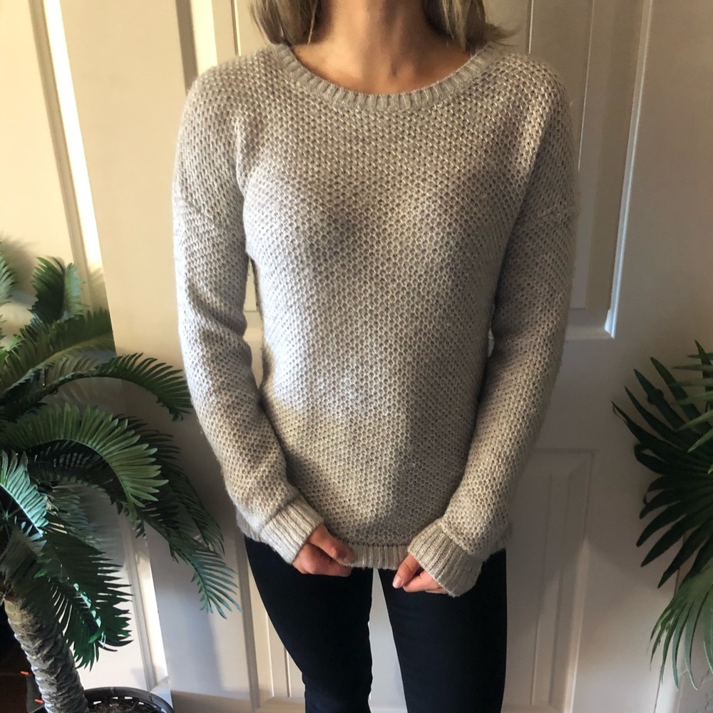Size M grey knit sweater